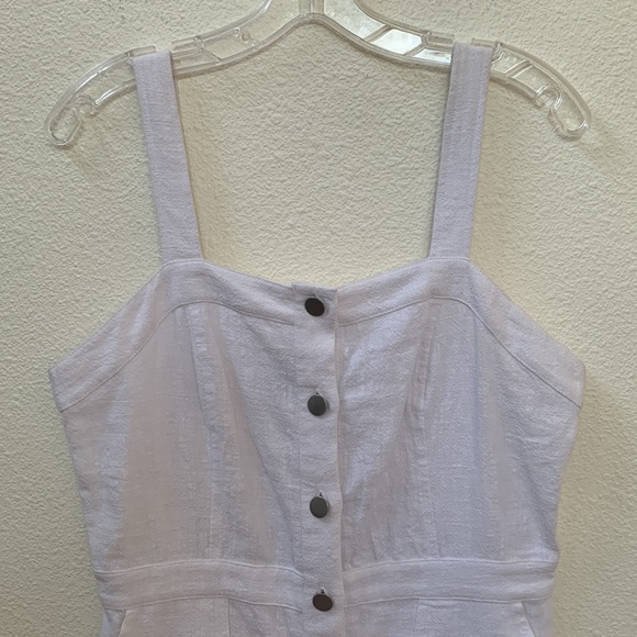 NWT Skies Are Blue SNAP White Linen Button Up Dress. Size S/M - Picture 5 of 11